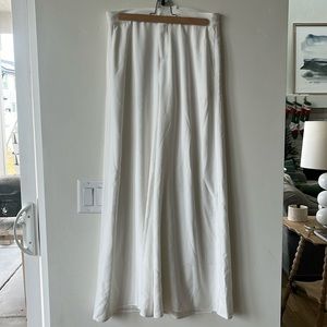AS by DF white wide leg dress pants